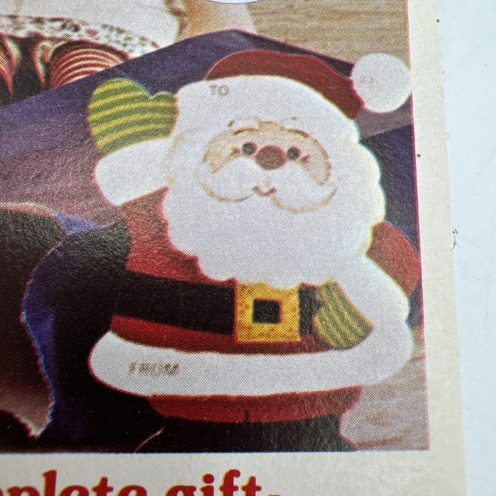 Vintage 60s Christmas Gift Paper Bags & Die Cut Tags Decoration by‎ Peck Set 4